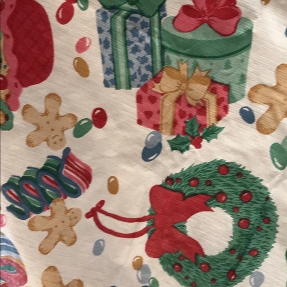 Vintage rectangular Christmas table cloth - Picture 3 of 3